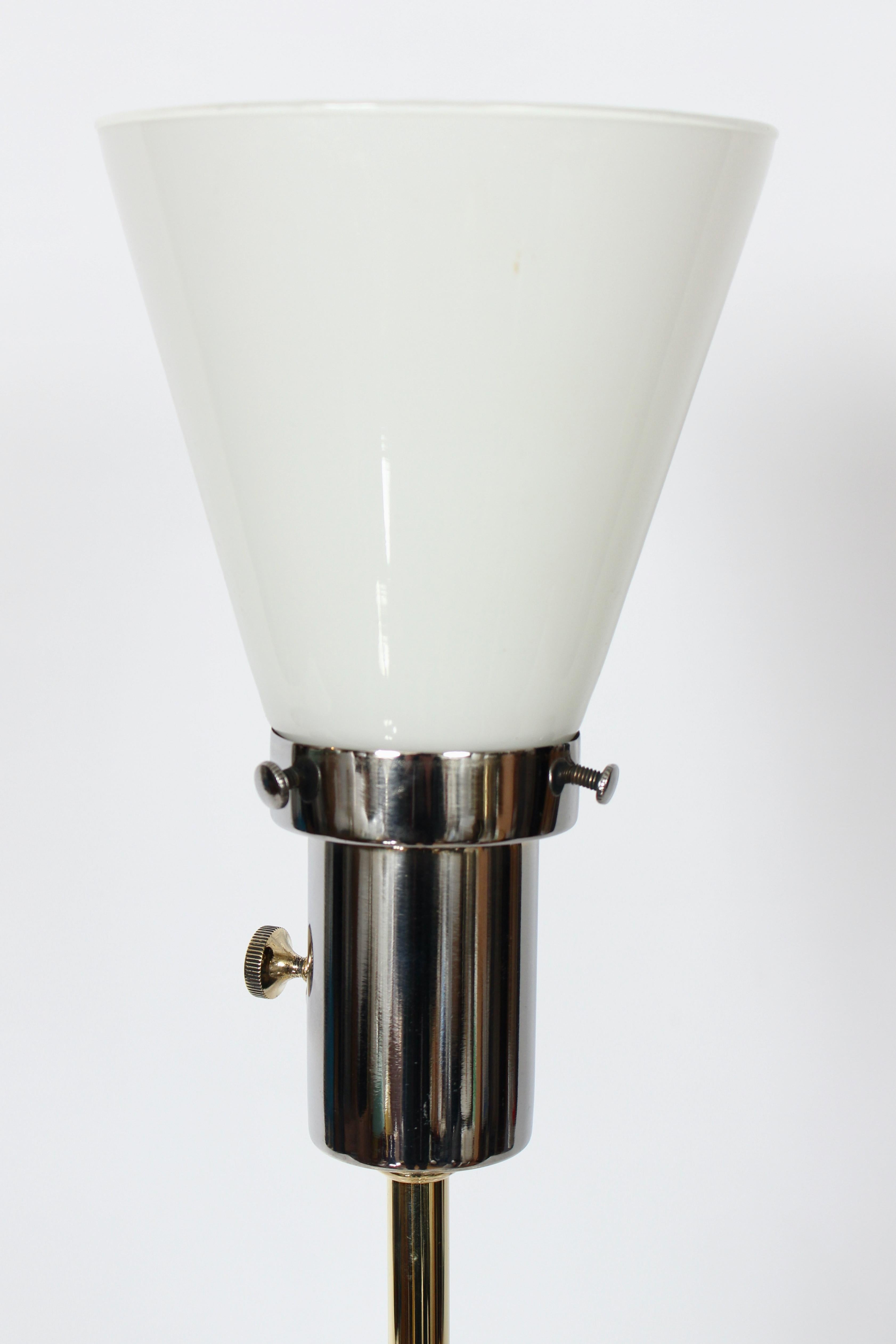 Lampe Mutual Sunset Co. Lampe de bureau Spoutnik atomique en métal poli, années 1950 en vente 5