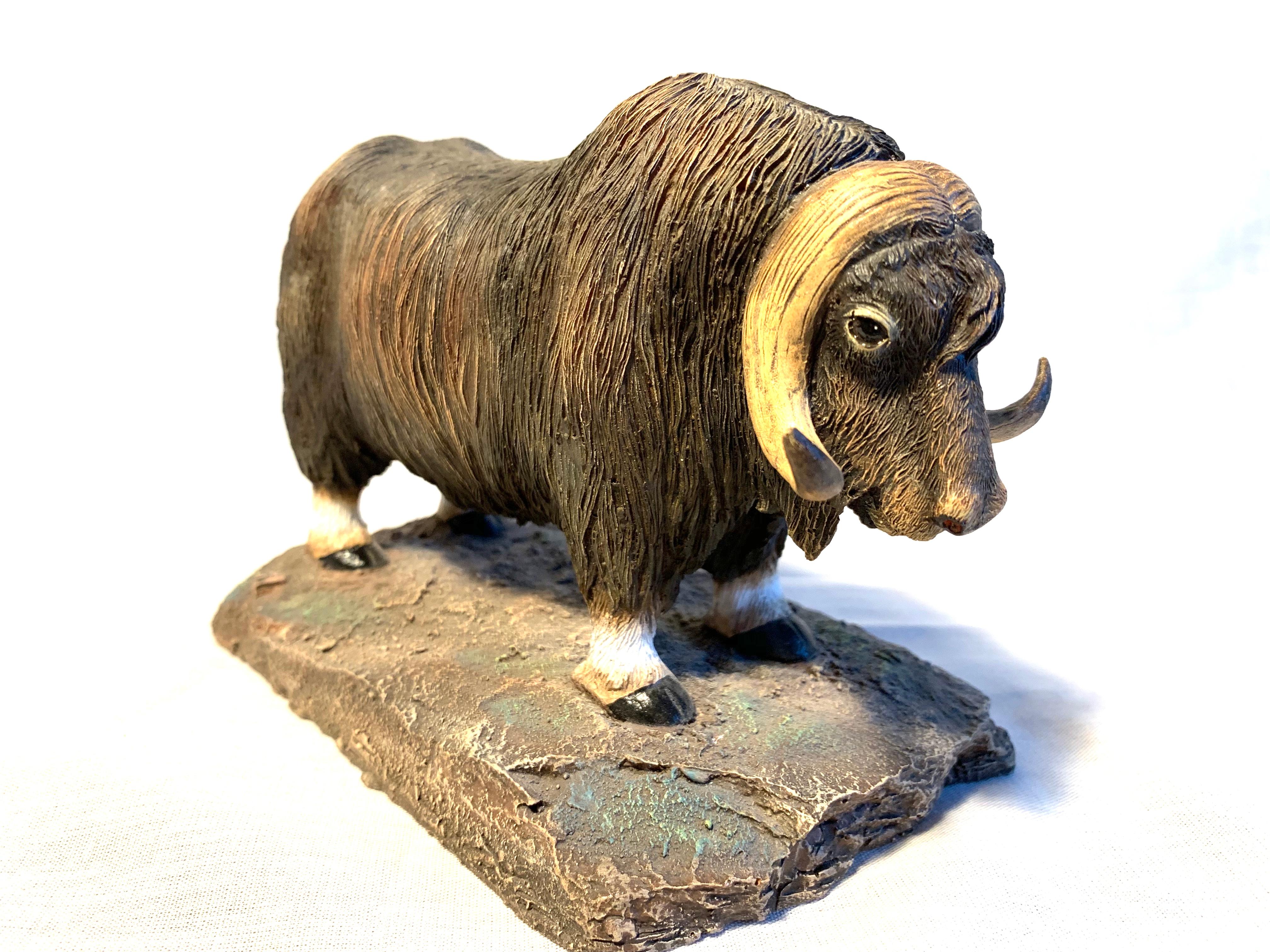 Mid-Century Modern Vintage Mysk Ox Sculpture by Royal Scandinavian For Sale