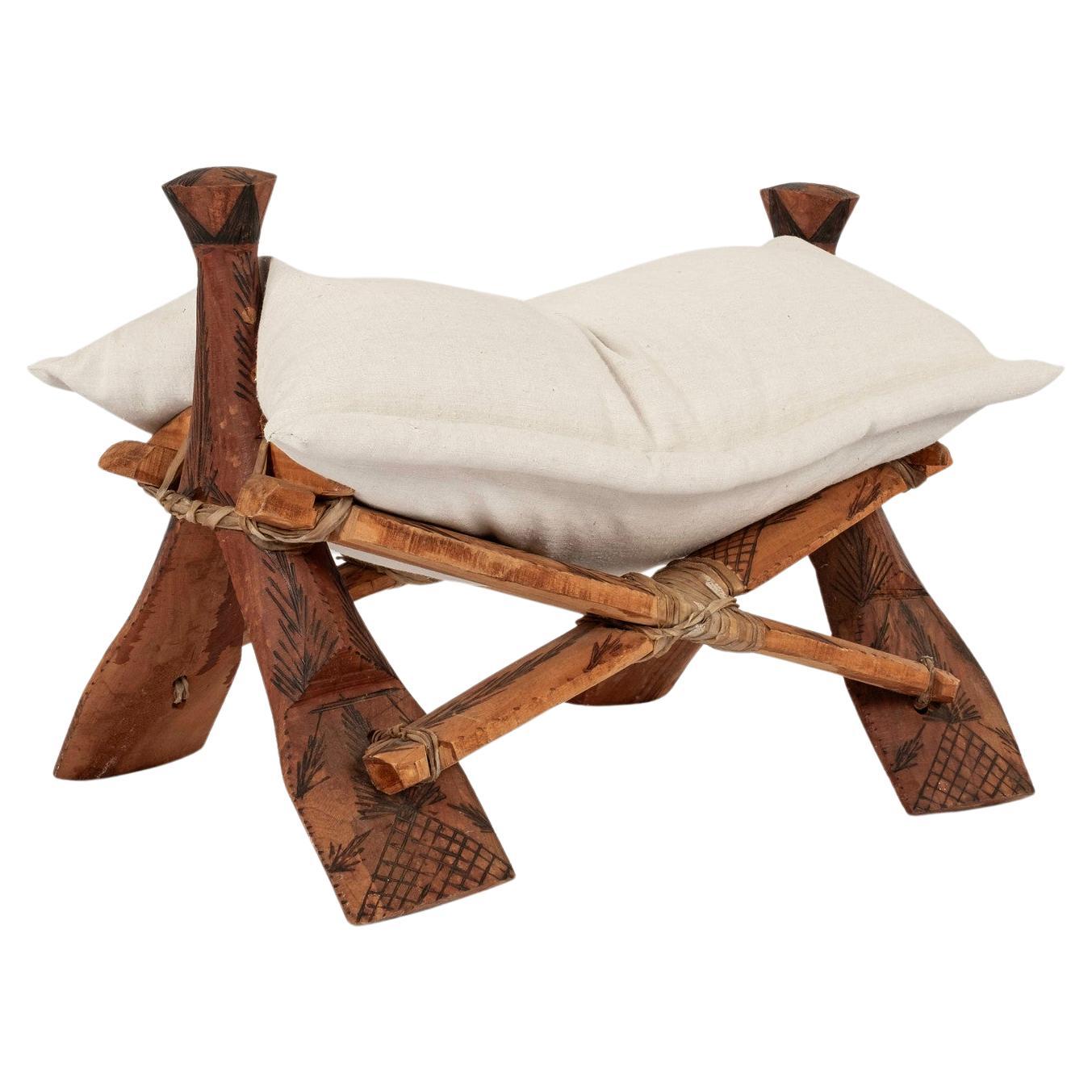 Vintage N. Afican Middle East Camel Saddle Stool