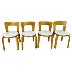 Used N65 children's chairs by Alvar Aalto for Artek, Finland 1960-70