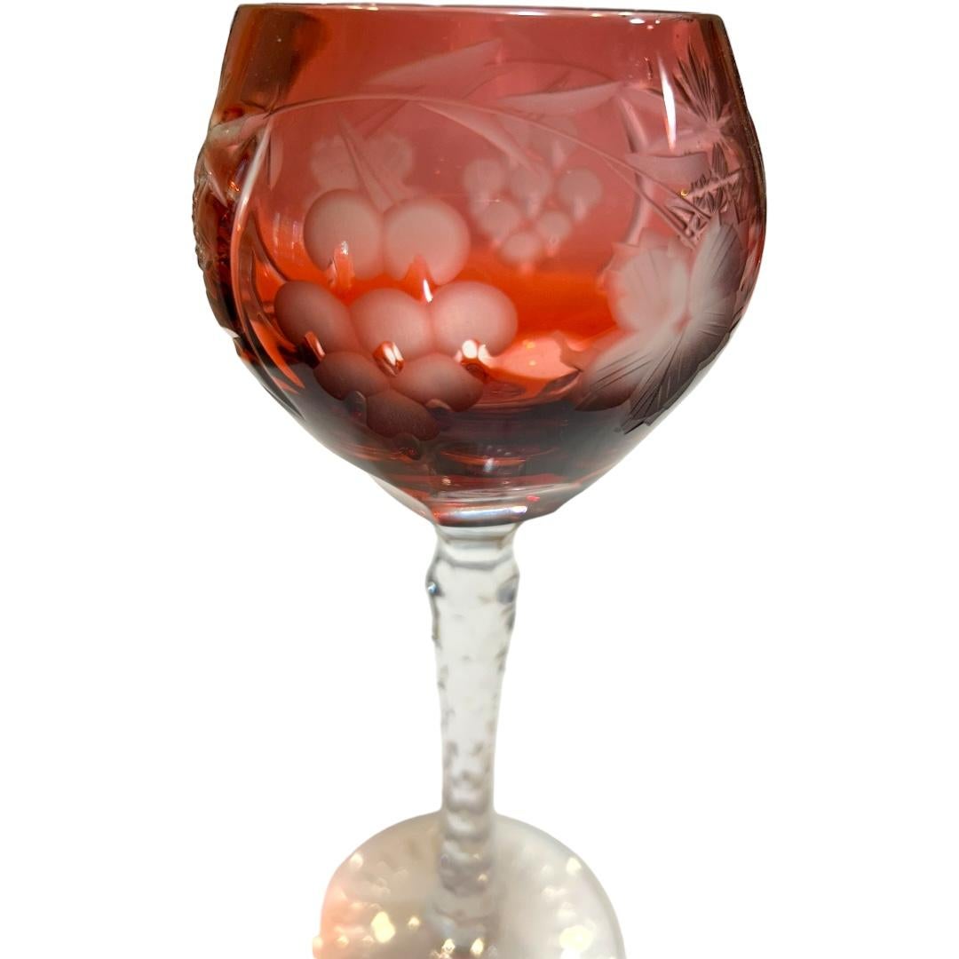 vintage nachtmann crystal wine glasses