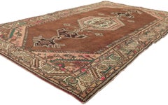 1940's Persian Nahavand Hamadan Carpet with Tribal Style
