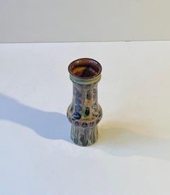 Vintage Naive Ceramic Vase by Jette Hellerøe, 1970s