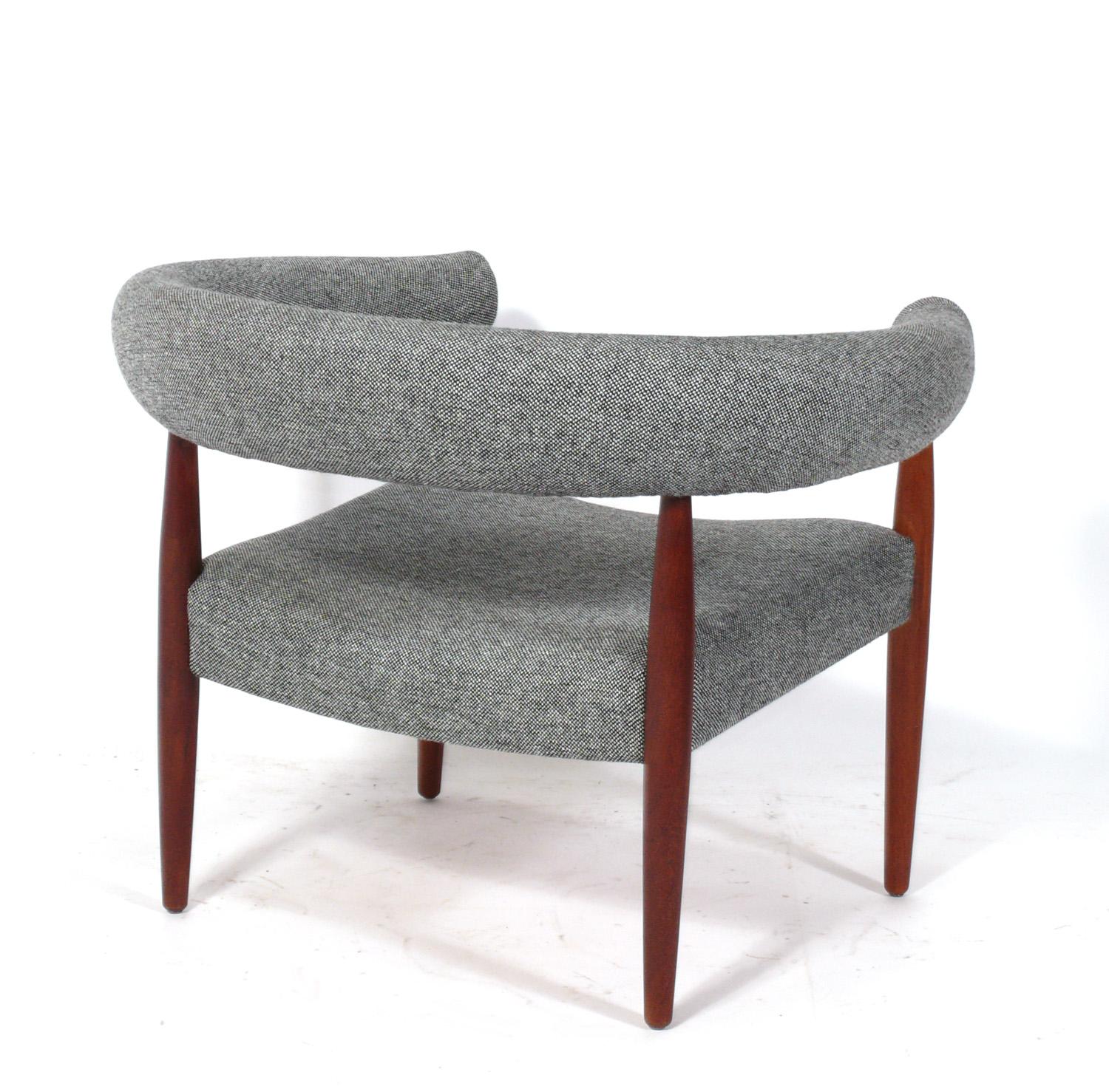 Mid-Century Modern Vintage Nanna and Jorgen Ditzel Ring Lounge Chair 
