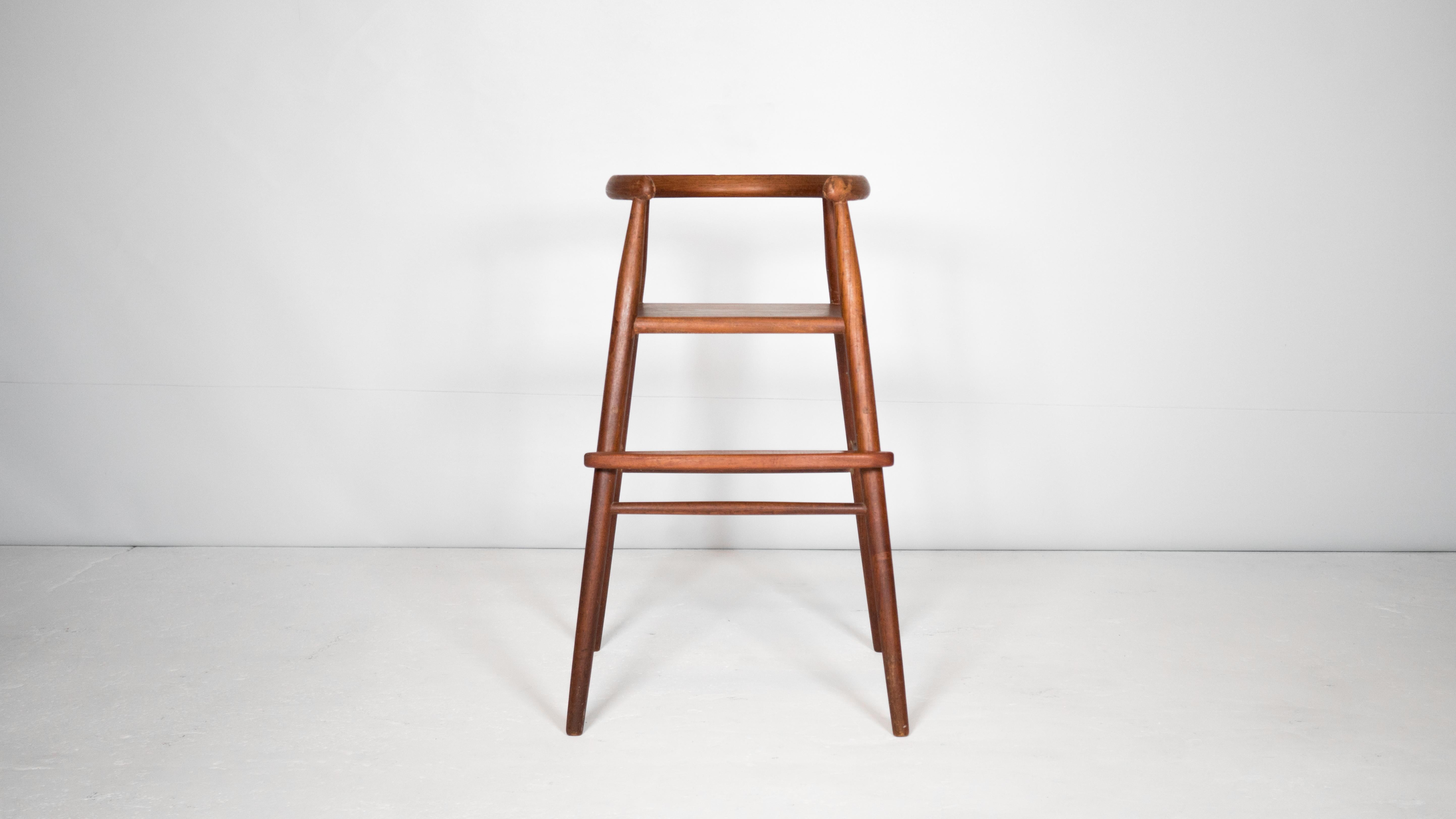 Vintage Nanna Ditzel 'Model 115' Teak Child’s High Chair For Sale 8