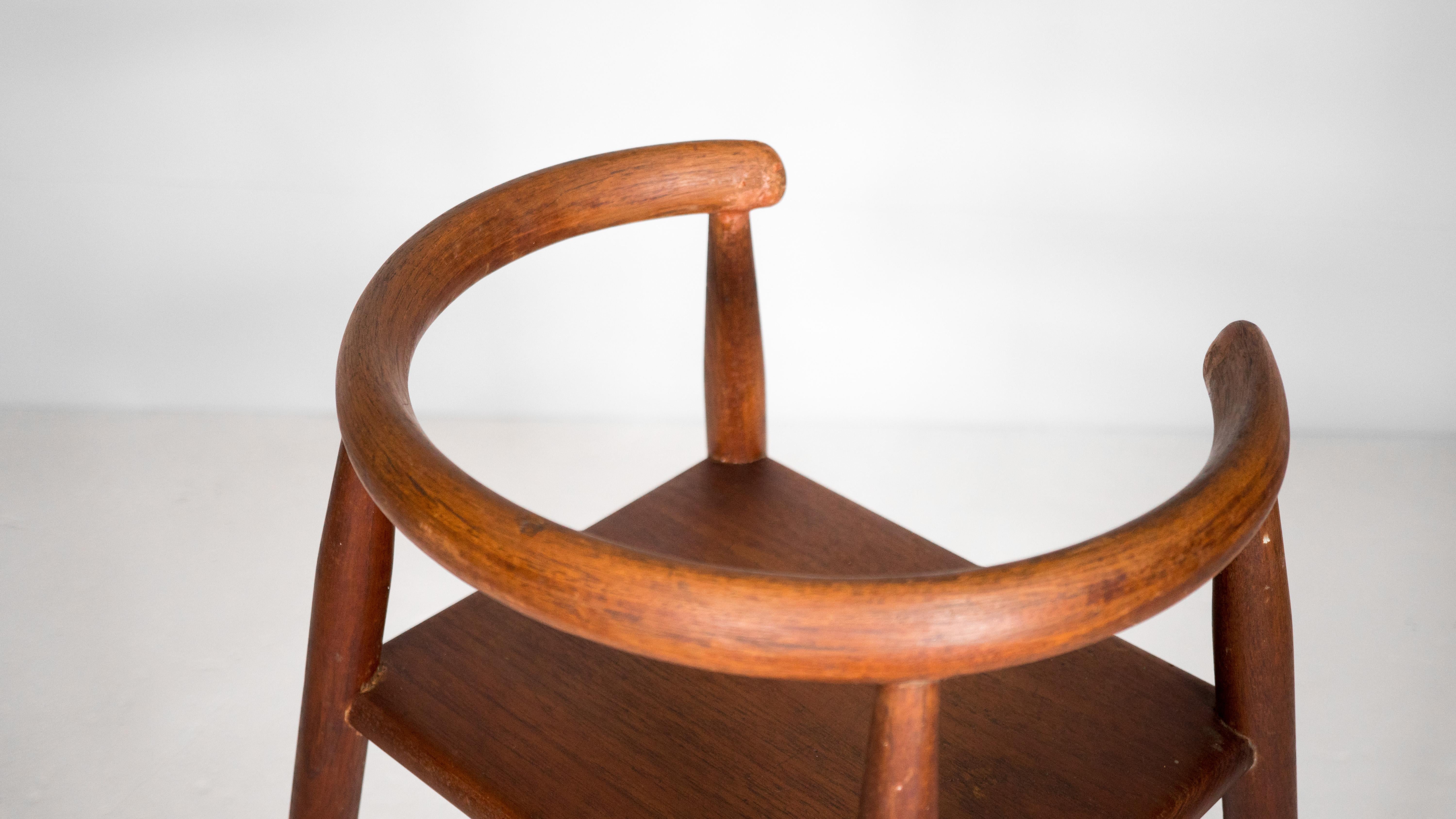 Vintage Nanna Ditzel 'Model 115' Teak Child’s High Chair For Sale 11