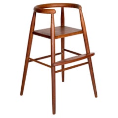 Retro Nanna Ditzel 'Model 115' Teak Child’s High Chair