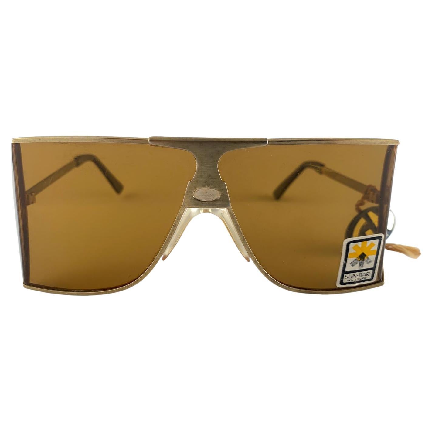 Vintage Nannini Design Wrap Around 1980'S Sunglasses For Sale
