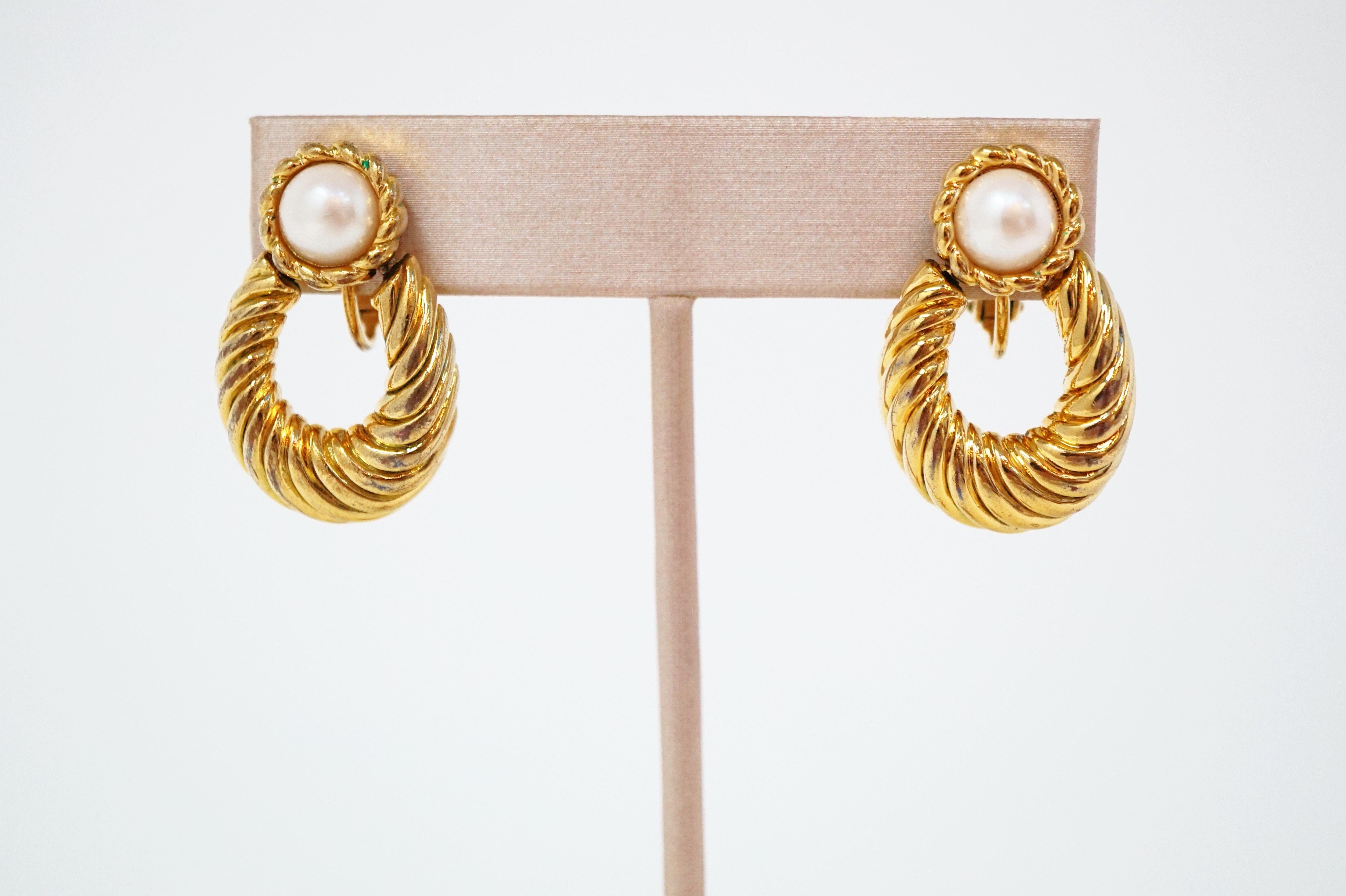 napier pearl earrings