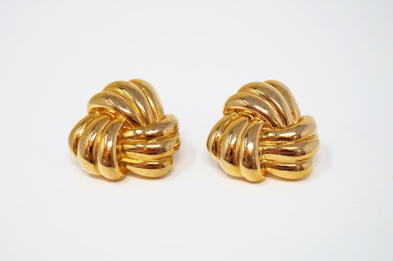 gold napier earrings