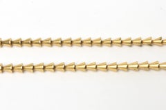 Vintage Napier Gold Plated Reticulated Geometric Necklace