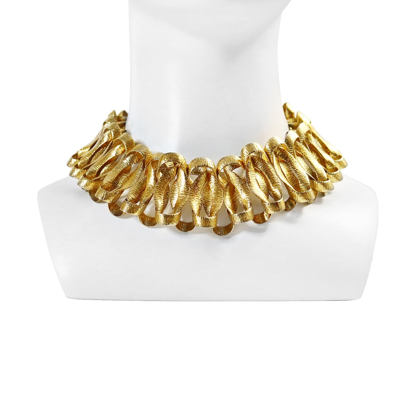 napier gold tone necklace