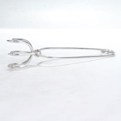 Pince à glace Napier vintage en argent sterling