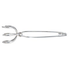 Retro Napier Sterling Silver Ice Cube Tongs