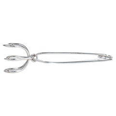 Pince à glace Napier vintage en argent sterling