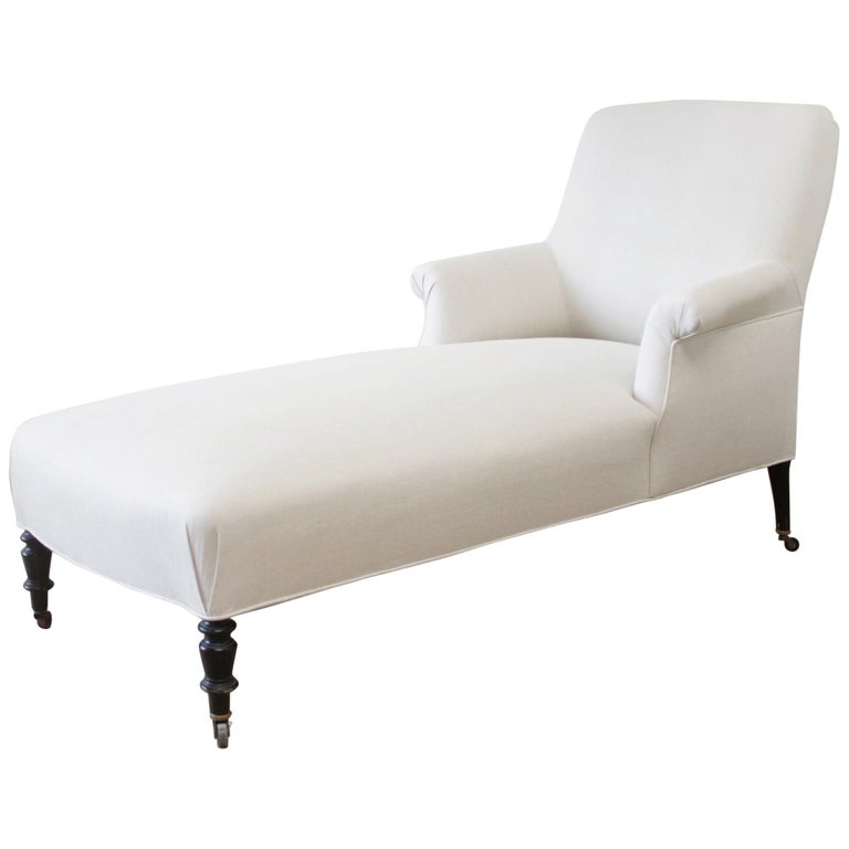 Vintage Napoleon Style Chaise Lounge at 1stDibs