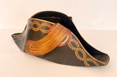 Vintage Napoleonic Hat Cachepot, Tole, Antique Design, France