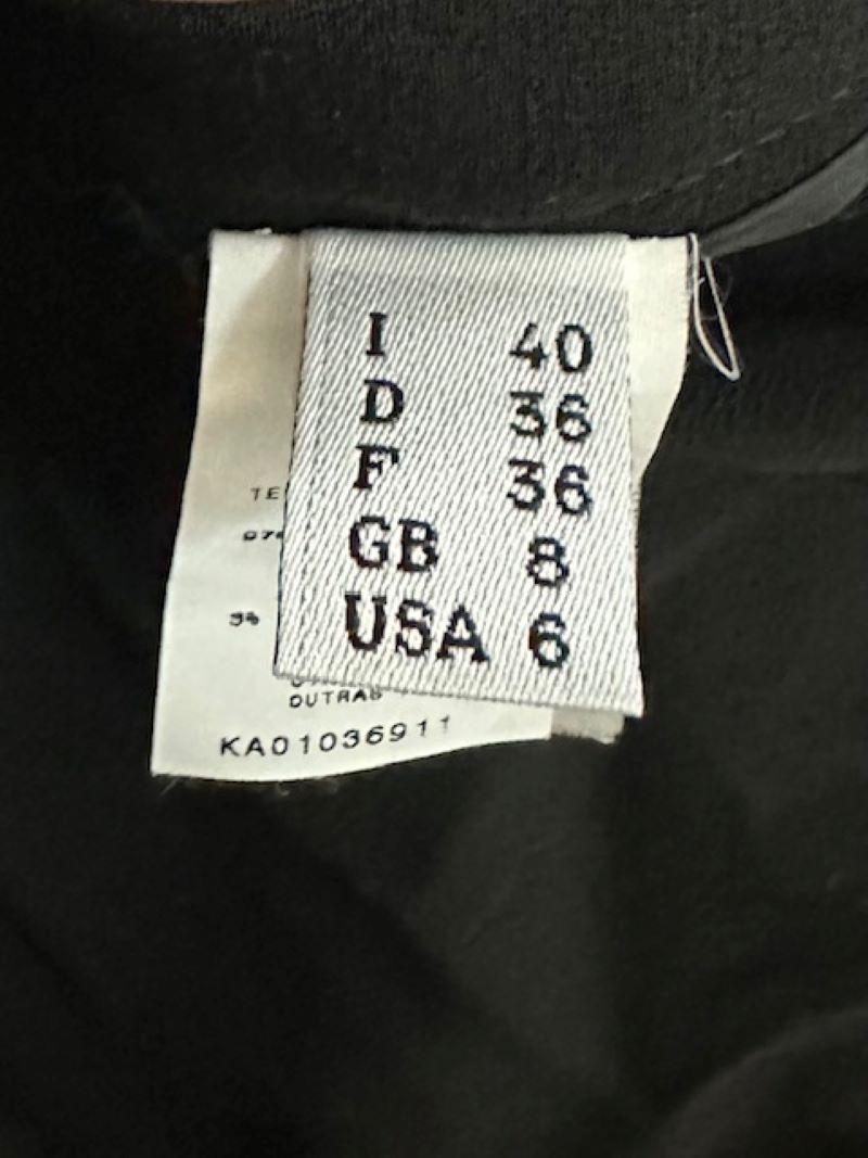 Vintage Narciso Rodriguez Black Wool Skirt For Sale 3