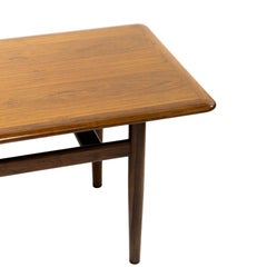 Vintage Narrow Mid Century Rosewood Coffee Table