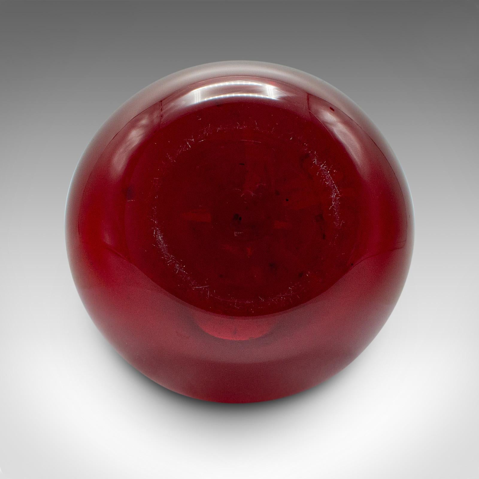 Vaso d'epoca a stelo stretto, scandinavo, vetro decorativo, manica di pose, C.C. 1960 in vendita 1