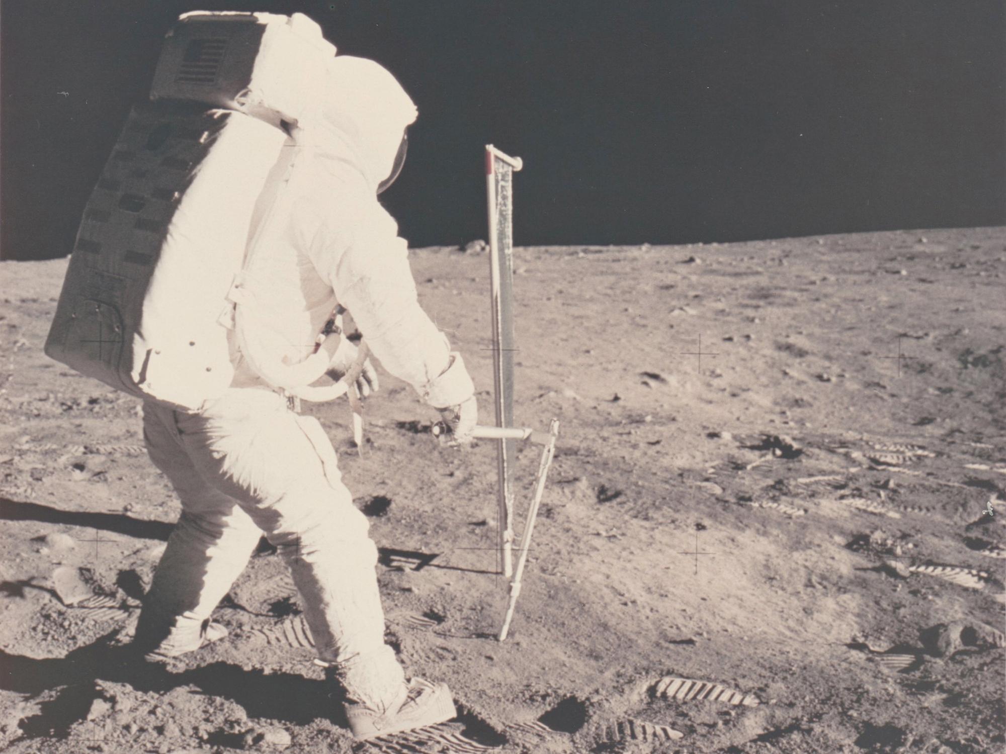 American Vintage NASA Photograph of the Apollo 11 Moon Landing For Sale