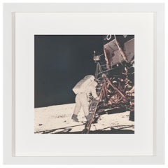 Photographie vintage de la NASA représentant le décollage de la lune d'Apollon 11
