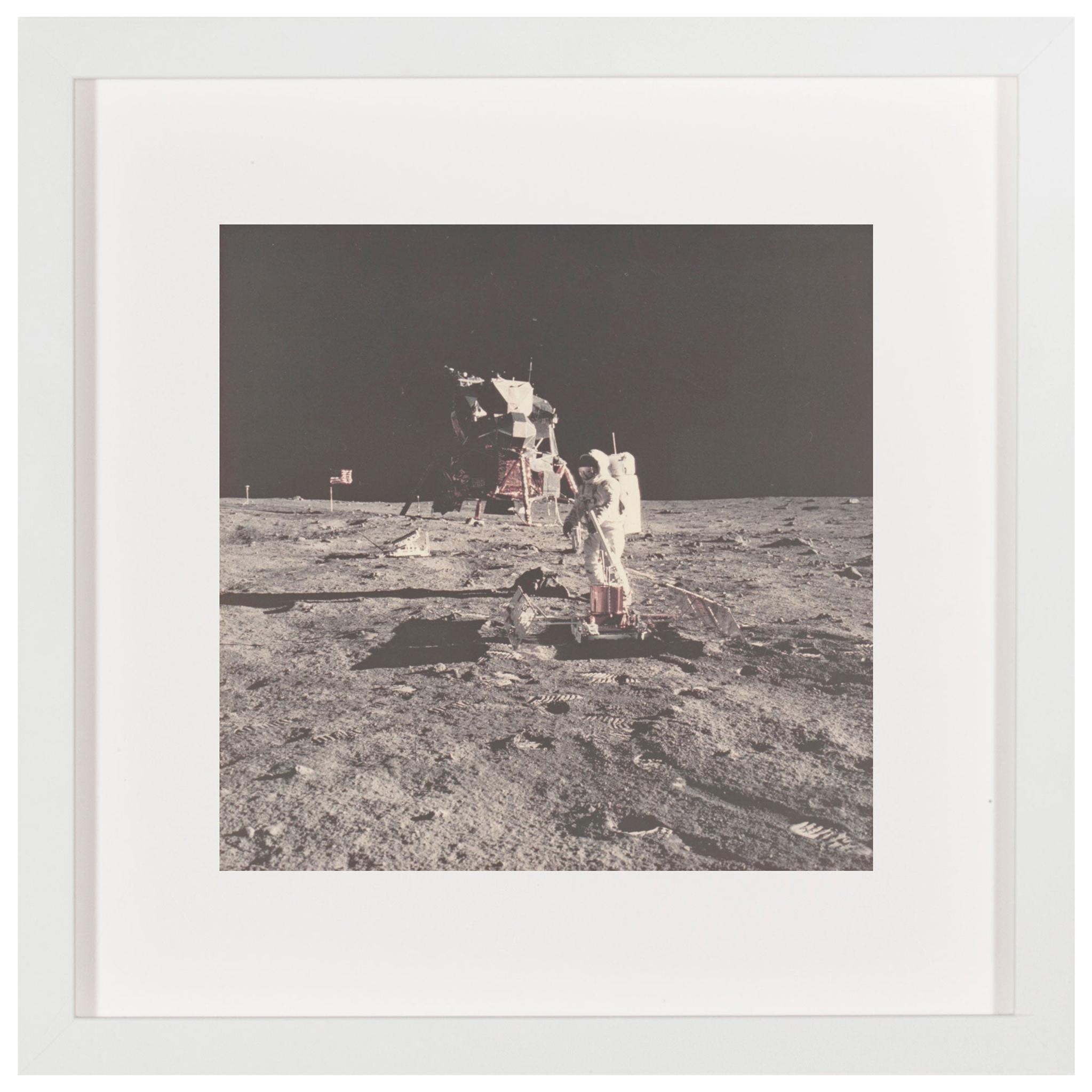 Vintage NASA Photograph of the Apollo 11 Moon Landing For Sale