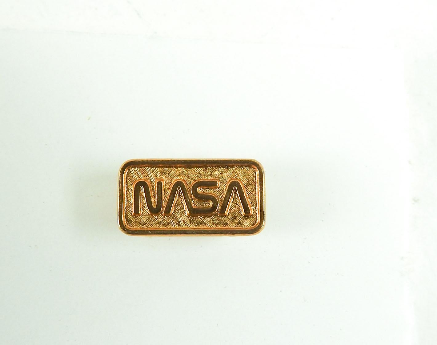 American Vintage NASA Worm Logo Space Age Tie Lapel Pin