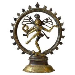 Vintage Nataraj Dancing Shiva Sculpture in Bronze, 1970s