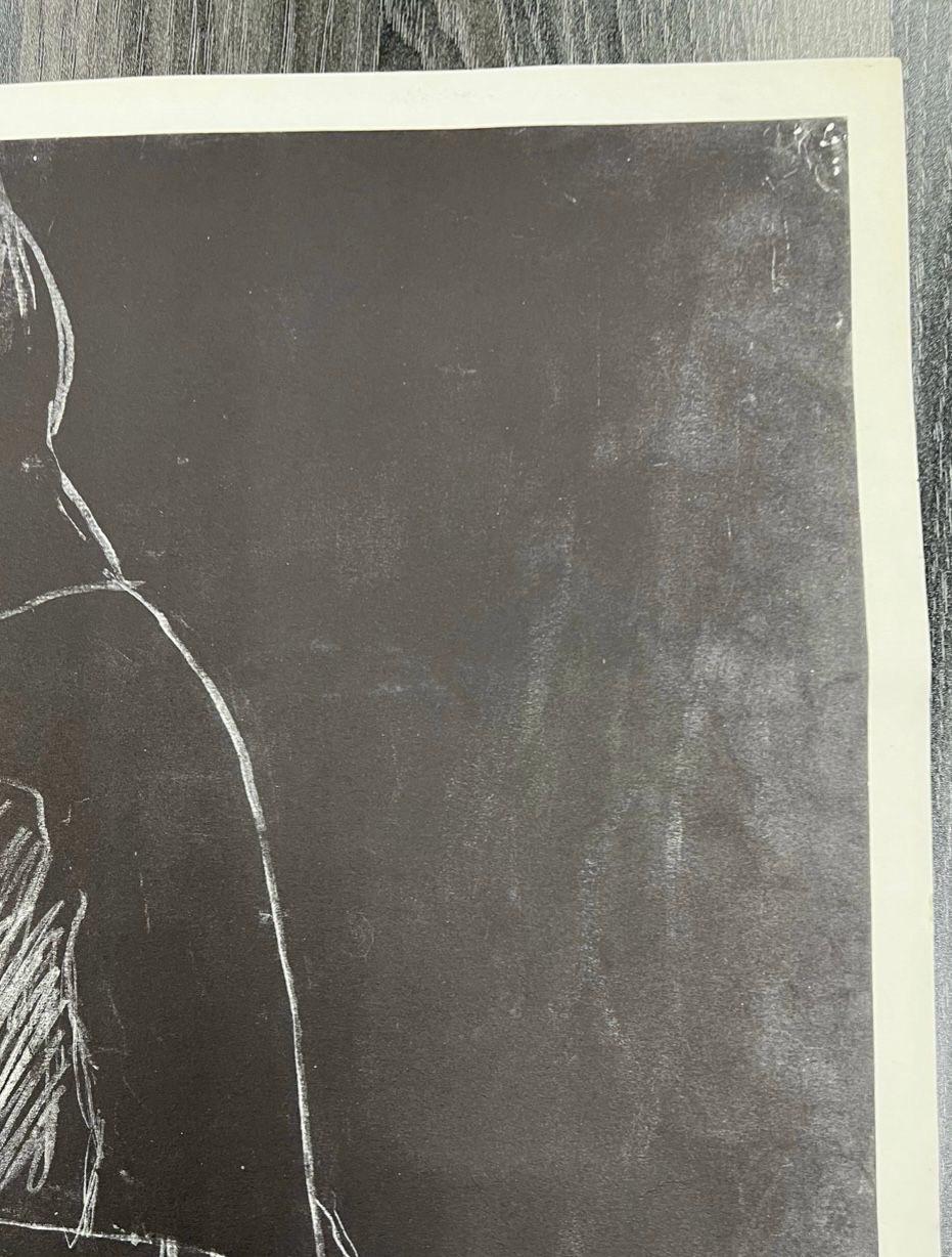 Mid-Century moderno Poster d'epoca di Nathan Oliveira dalla mostra dell'Università di Stanford. in vendita