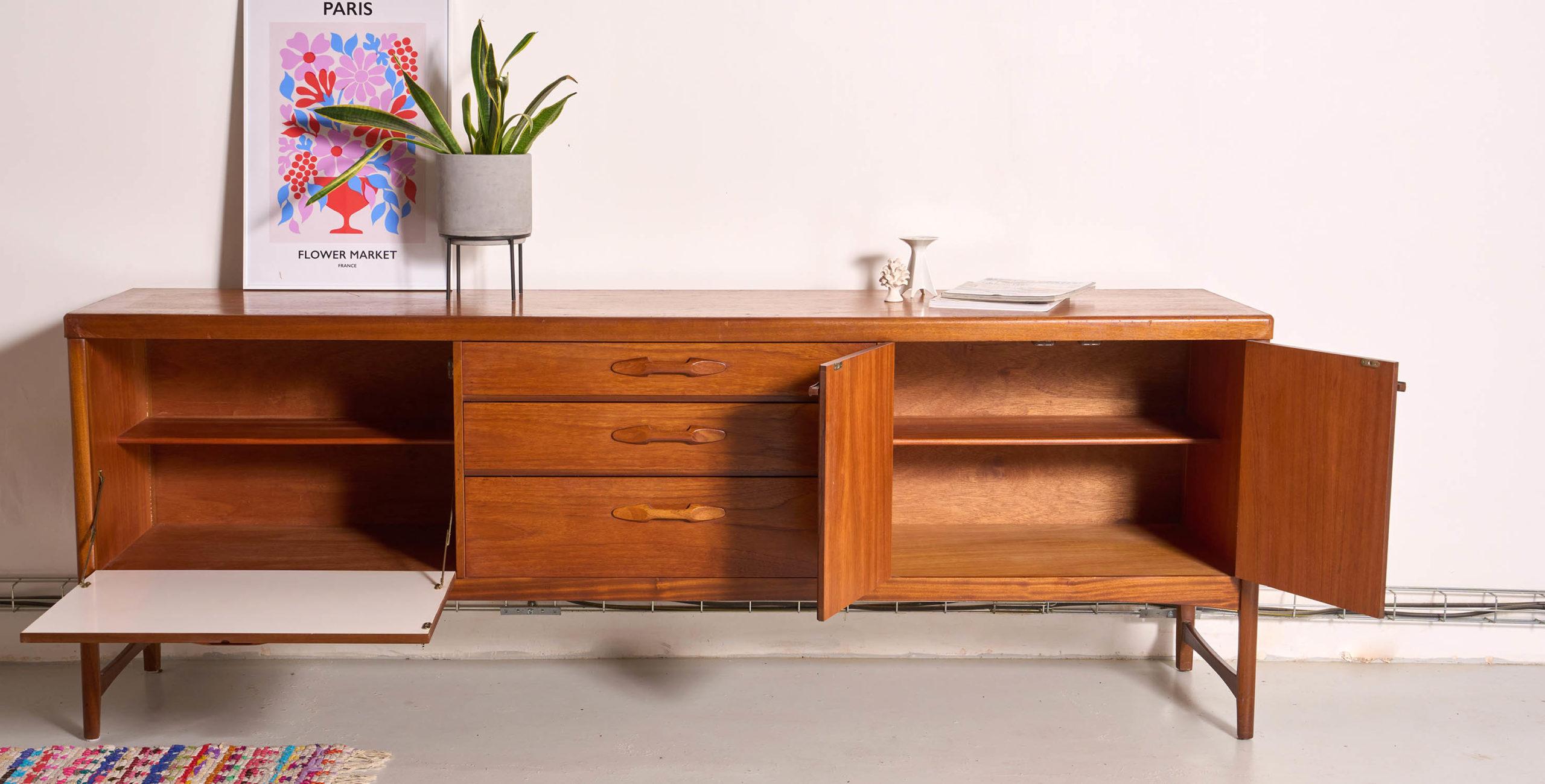 Scandinavian Modern Vintage Nathan sideboard, L213cm