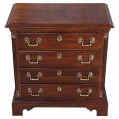 Vintage National Mt. Airy Queen Anne Cherry 4 Drawer Chest Nightstand Side Table