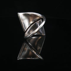 Vintage Native 925 Sterling Silver Multistone coral Inlay Ring Size 6.75