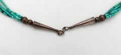 Vintage Native American Heishi Turquoise Bead Necklace