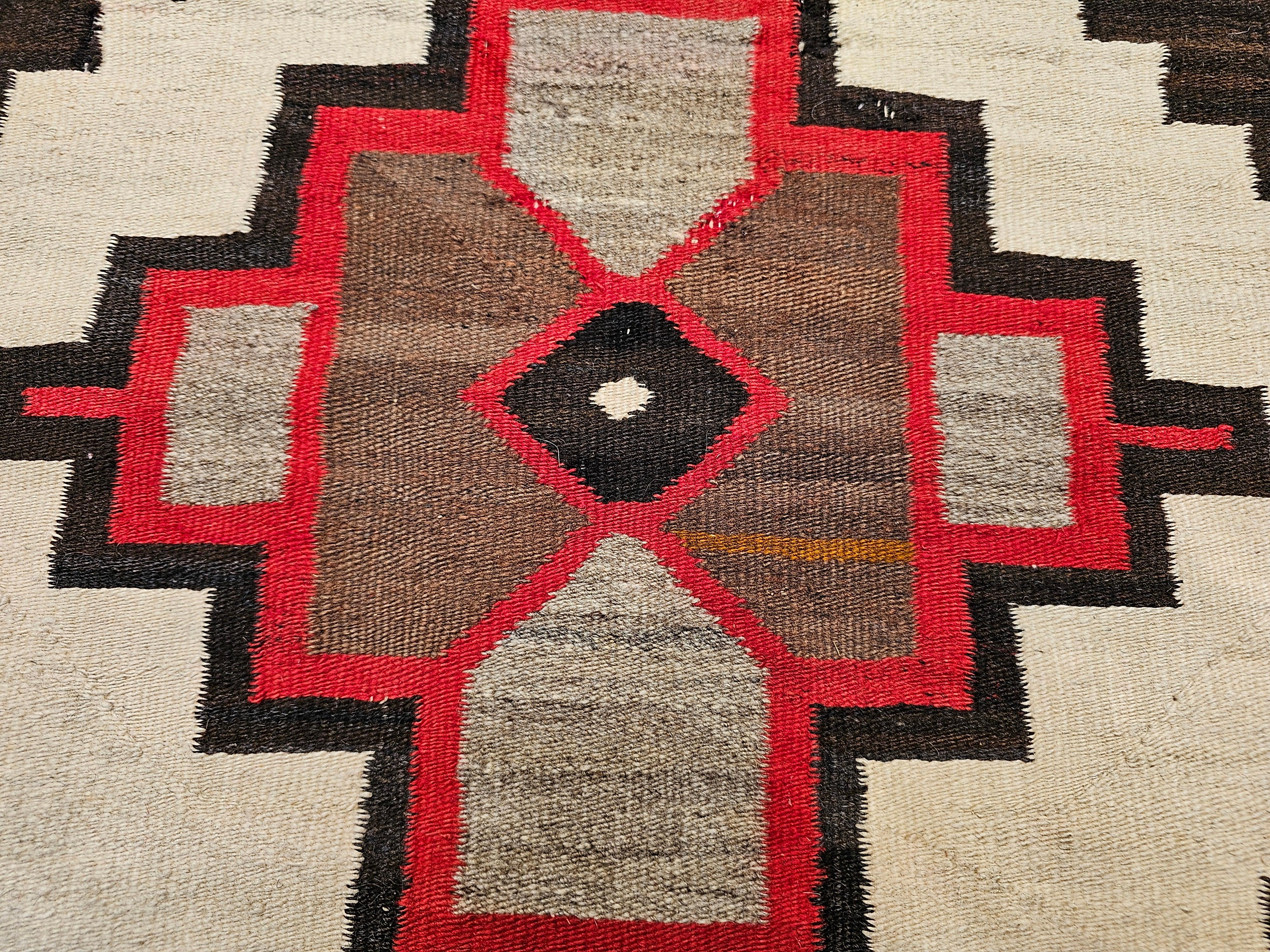 Vintage Native American Navajo Area Rug For Sale 3