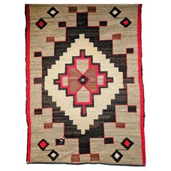 Antique Native American Navajo Area Rug