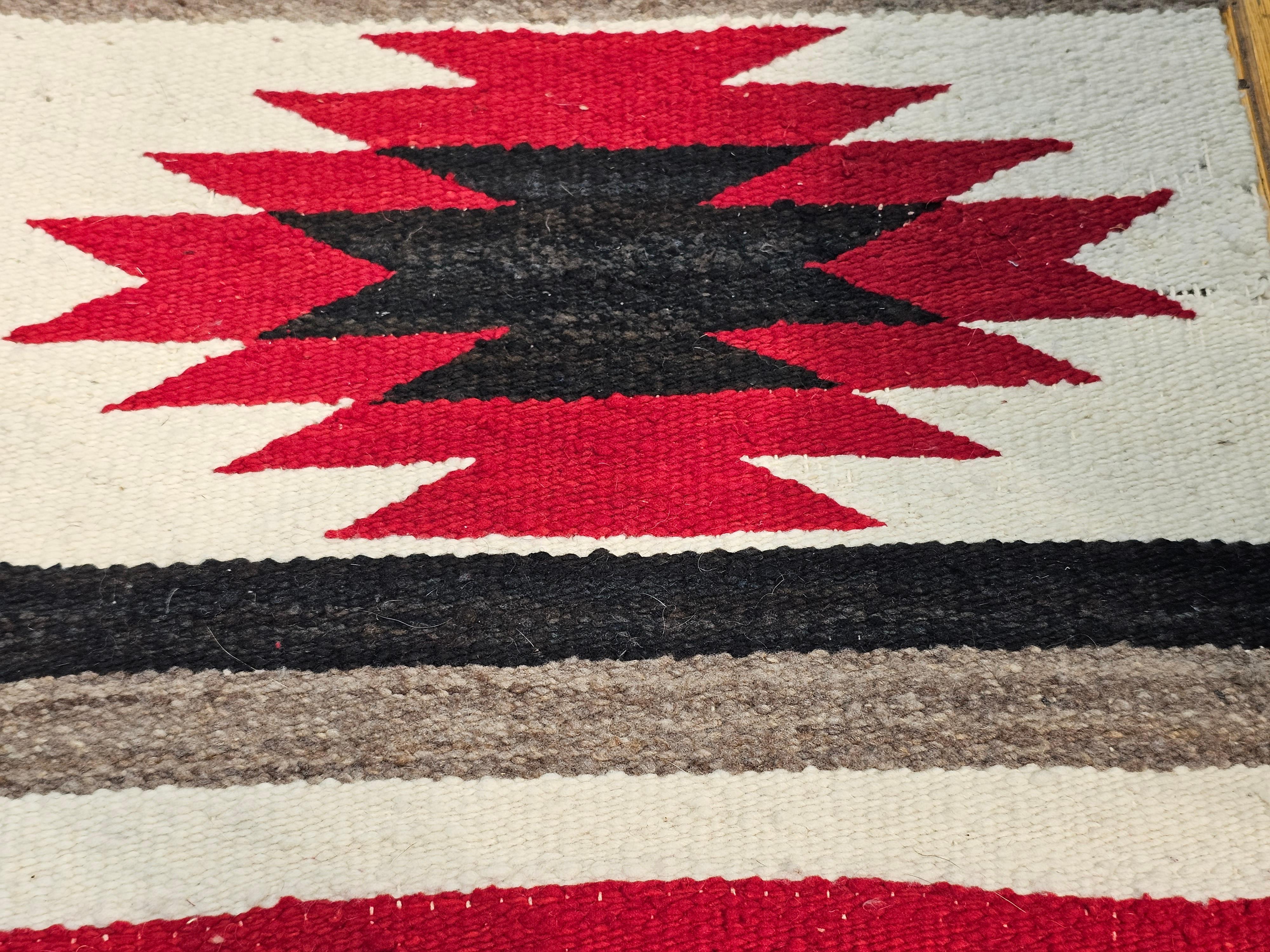 red black gray rug