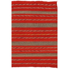 Vintage Native American Navajo Rug, circa 1950