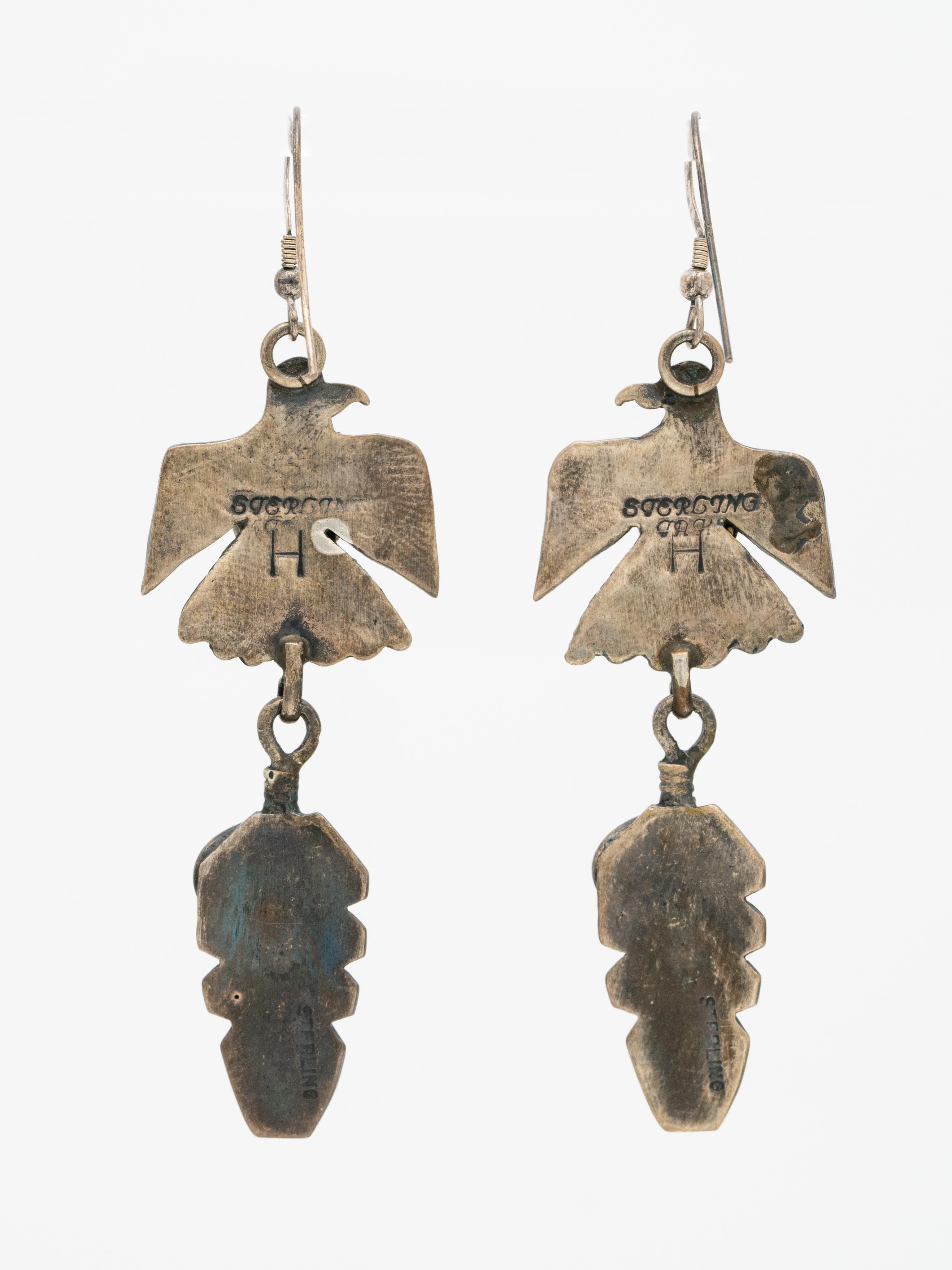 navajo silver earrings