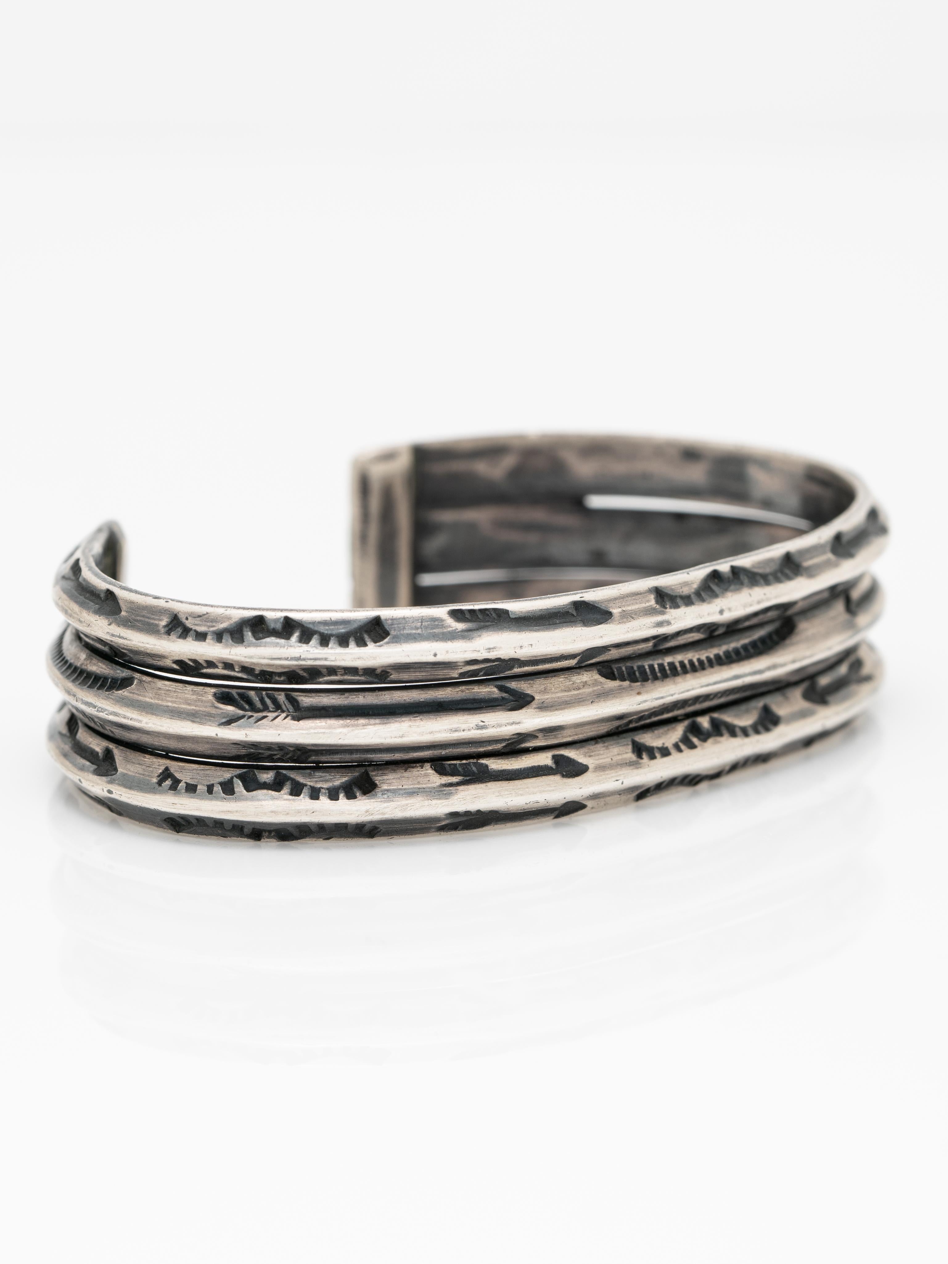 vintage navajo silver cuff bracelet