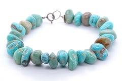 Vintage Native American Navajo Turquoise Beaded Bracelet