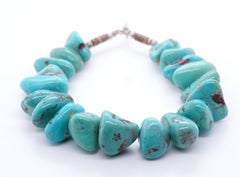 Vintage Native American Navajo Turquoise Beaded Bracelet