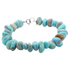 Bracelet vintage amérindien en perles turquoise Navajo