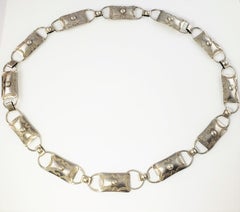 Vintage Native American Rectangle Conch Belt #24427