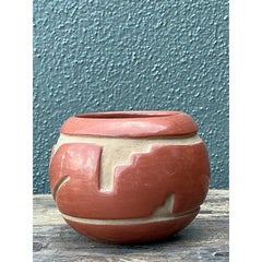 Vintage Native American Red Clay Original Pottery