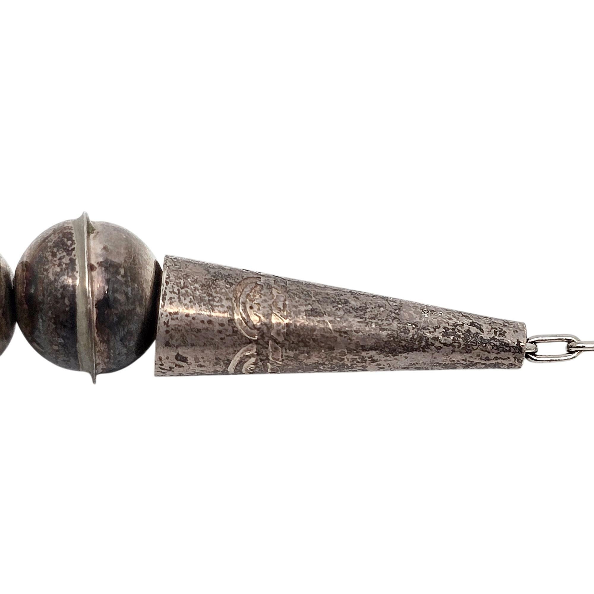 Collier Naja squash Blossom vintage amérindien en argent coulé 20841 en vente 1