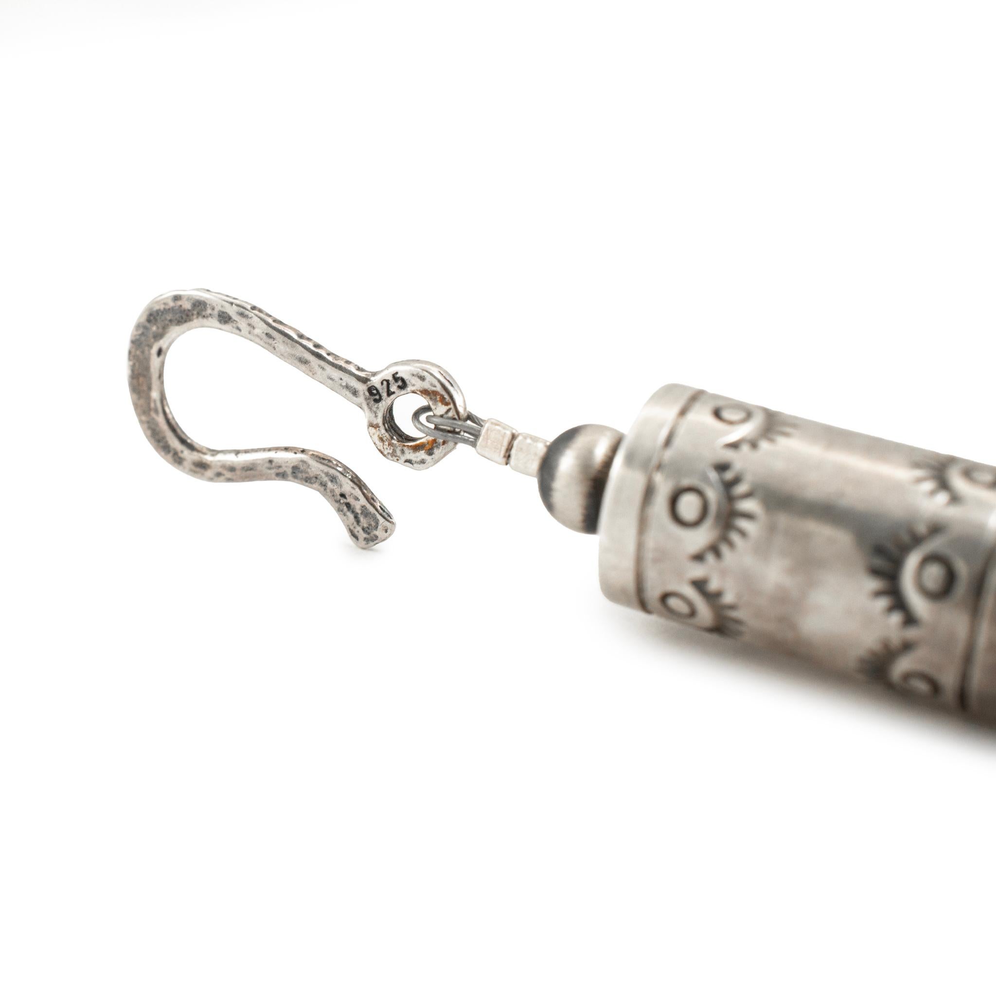 Vintage Native American Sterling Silber Türkis Multi-Strand Perlenkette im Angebot 1