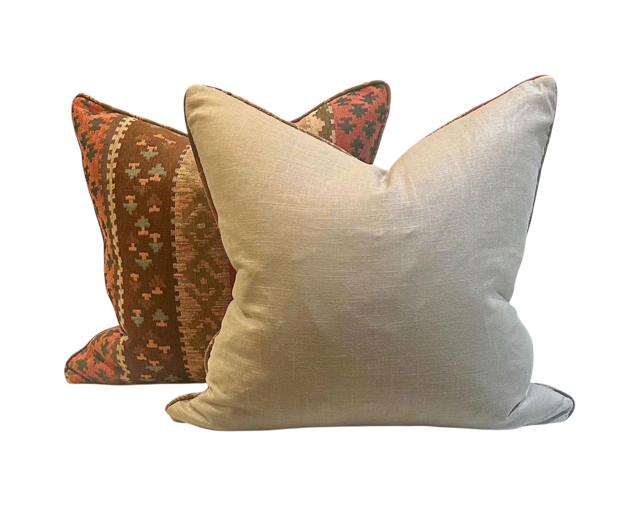 Vintage Native American Weave Pillows, Circa 1960s Estadounidense en venta