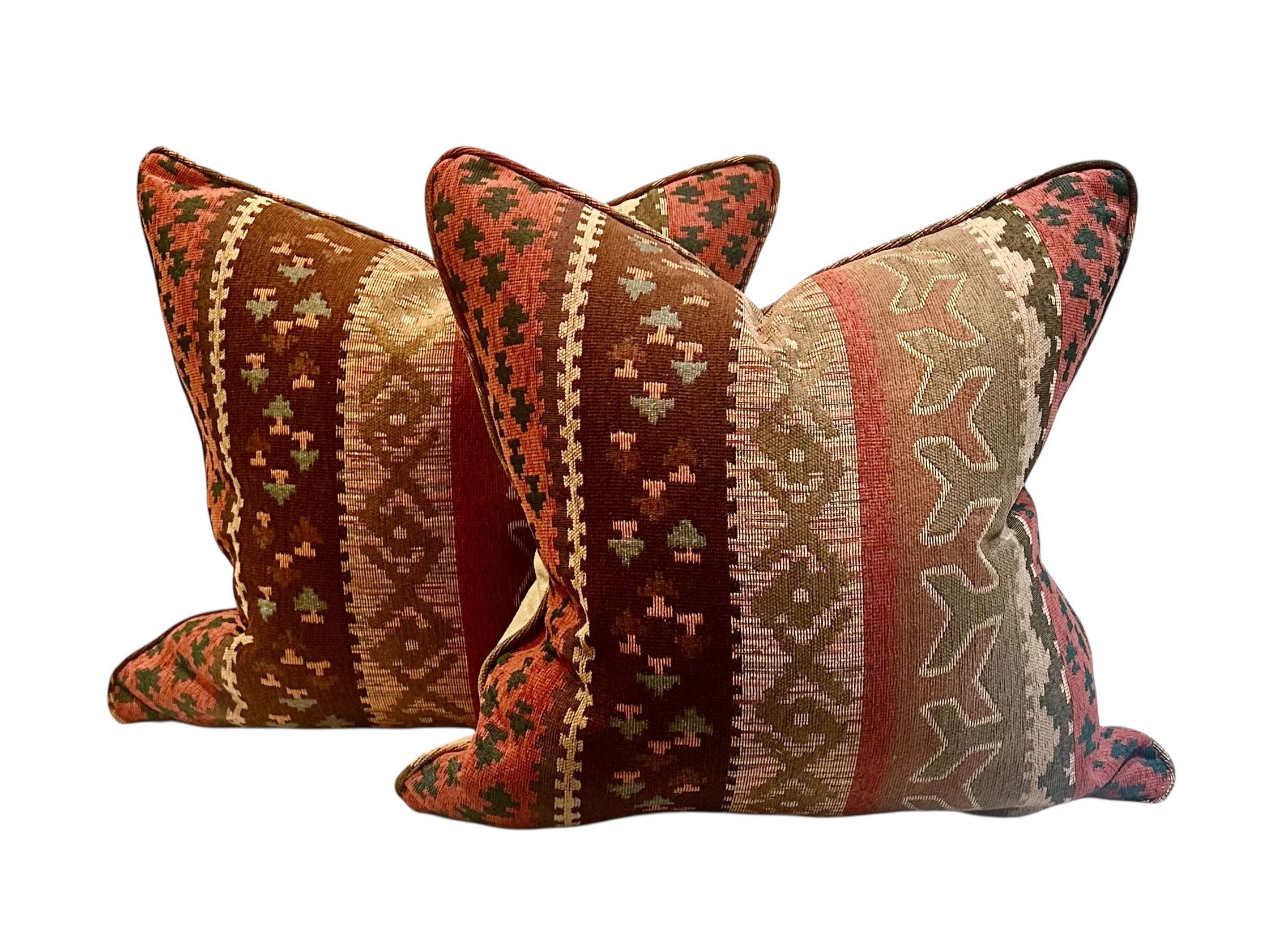 Vintage Native American Weave Pillows, Circa 1960s en Bueno estado para la venta en Tampa, FL