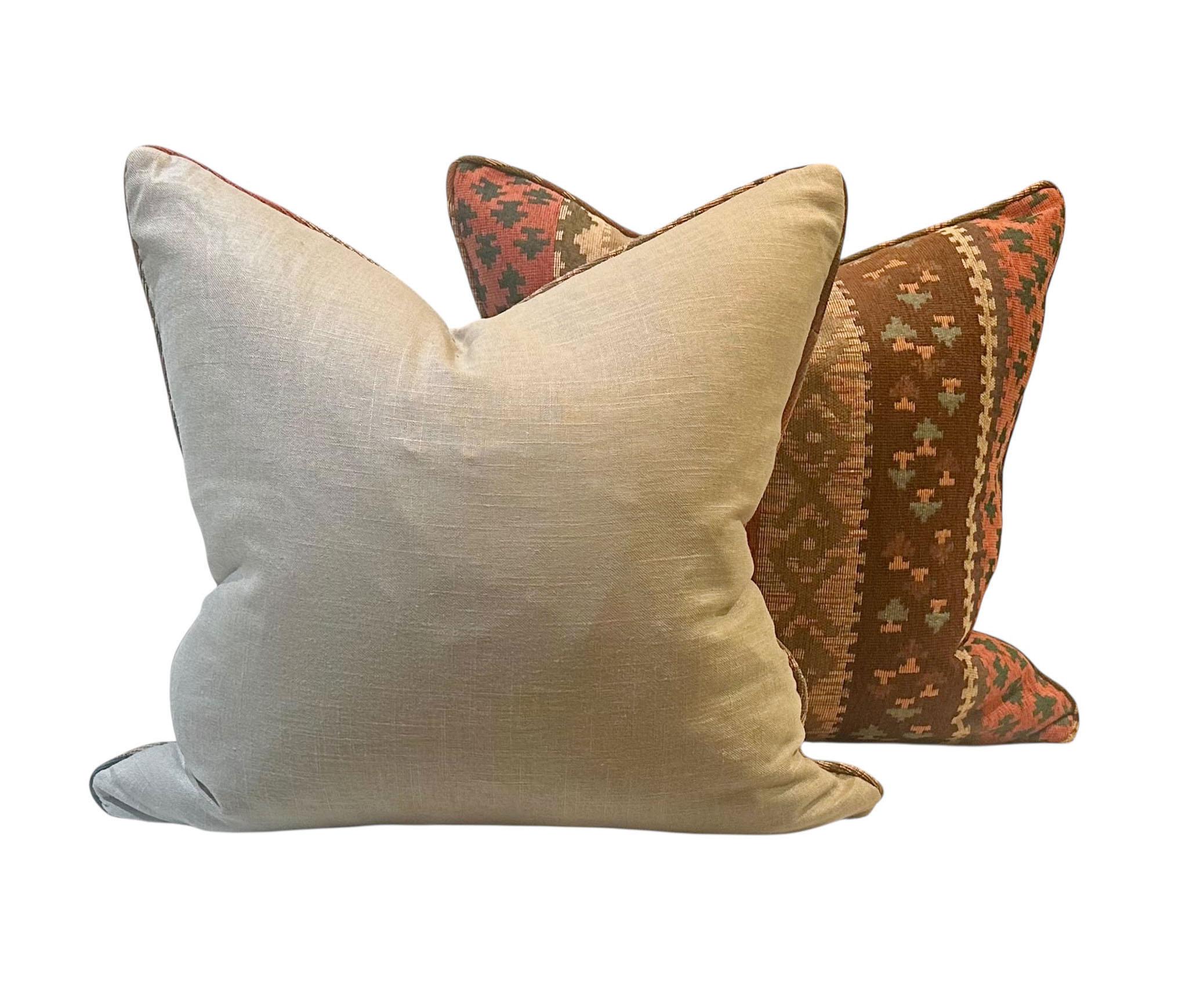 Vintage Native American Weave Pillows, Circa 1960s mediados del siglo XX en venta